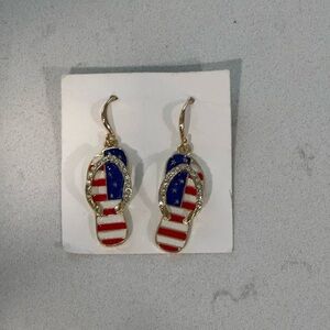 Patriotic Flip Flop Earrings